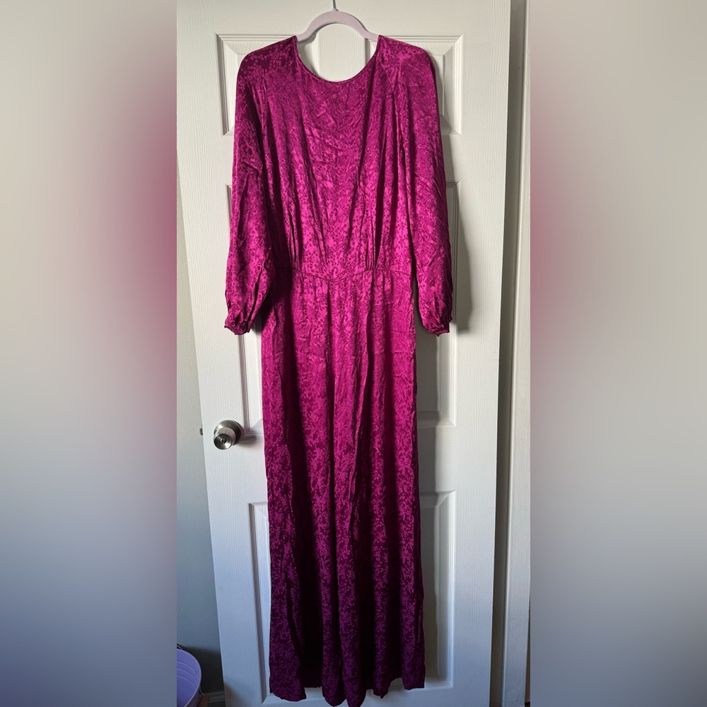 Sezane Debbie Jumpsuit in Fuschia NWT